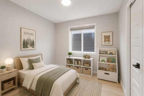 22 Edith Manor Nw, Calgary, AB - Indoor Photo Showing Bedroom