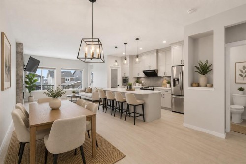22 Edith Manor Nw, Calgary, AB - Indoor Photo Showing Dining Room