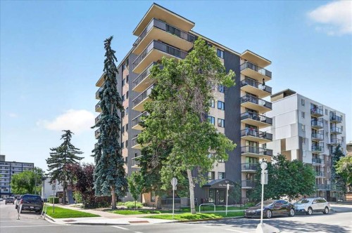 401-1107 15 Avenue Sw, Calgary, AB - Outdoor With Balcony With Facade