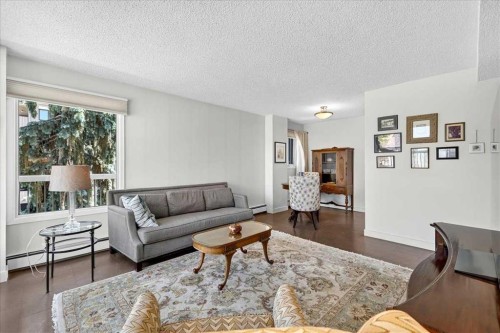 401-1107 15 Avenue Sw, Calgary, AB - Indoor Photo Showing Living Room