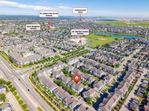 349-130 New Brighton Way Se, Calgary, AB - Outdoor With View