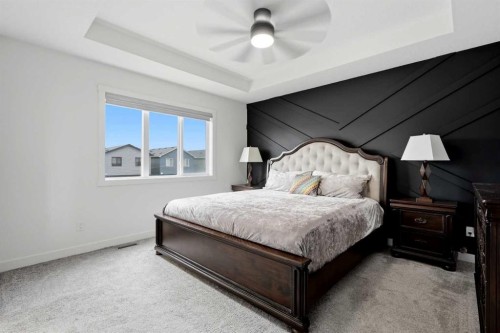 160 Homestead Grove Ne, Calgary, AB - Indoor Photo Showing Bedroom