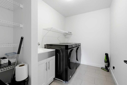 160 Homestead Grove Ne, Calgary, AB - Indoor Photo Showing Laundry Room