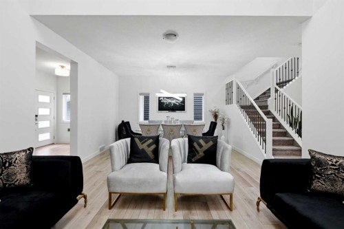 160 Homestead Grove Ne, Calgary, AB - Indoor Photo Showing Living Room