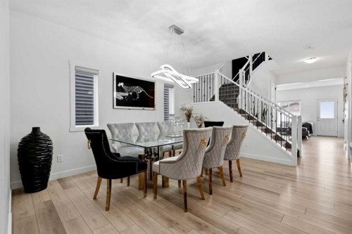 160 Homestead Grove Ne, Calgary, AB - Indoor Photo Showing Dining Room