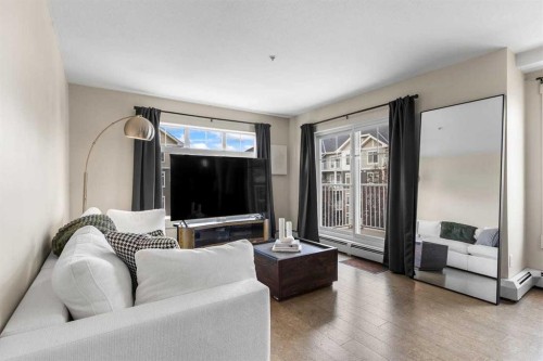 3308-155 Skyview Ranch Way Ne, Calgary, AB - Indoor Photo Showing Living Room