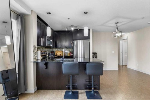 3308-155 Skyview Ranch Way Ne, Calgary, AB - Indoor Photo Showing Kitchen With Stainless Steel Kitchen With Upgraded Kitchen