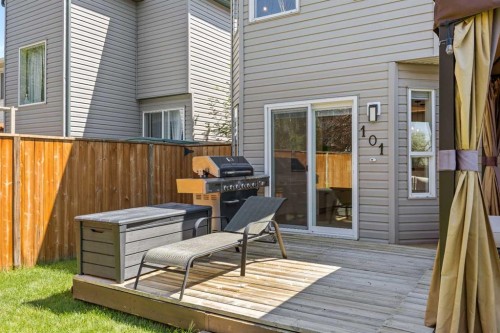 101 Bridlewood Street, Calgary, AB - Outdoor With Deck Patio Veranda With Exterior