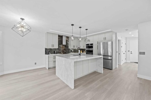 101 Bridlewood Street, Calgary, AB - Indoor Photo Showing Kitchen With Upgraded Kitchen