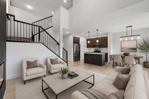 3085 Key Drive Sw, Airdrie, AB - Indoor Photo Showing Living Room