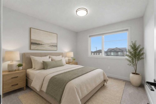 3085 Key Drive Sw, Airdrie, AB - Indoor Photo Showing Bedroom