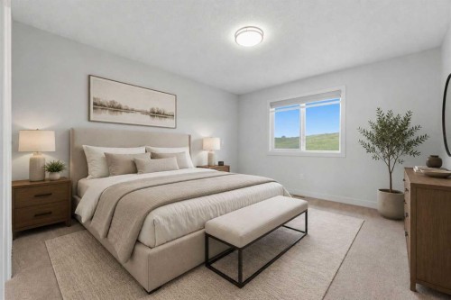 3085 Key Drive Sw, Airdrie, AB - Indoor Photo Showing Bedroom