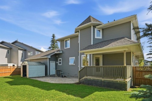 763 Stonehaven Drive, Carstairs, AB - Outdoor With Deck Patio Veranda