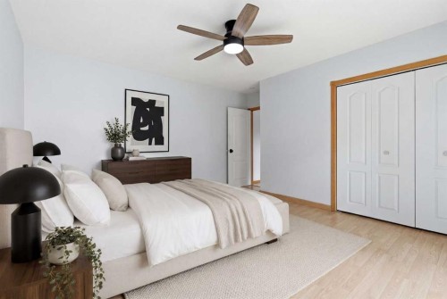 7403 20 Street Se, Calgary, AB - Indoor Photo Showing Bedroom