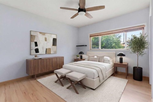 7403 20 Street Se, Calgary, AB - Indoor Photo Showing Bedroom