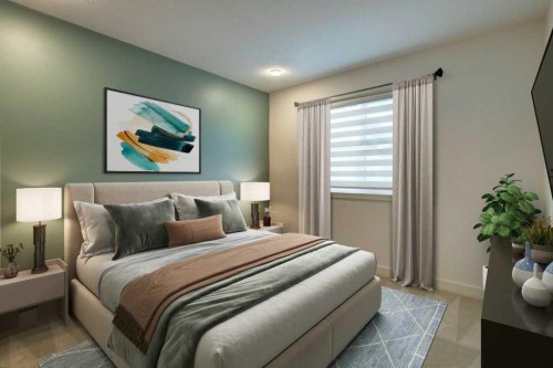 3105-100 Walgrove Court Se, Calgary, AB - Indoor Photo Showing Bedroom