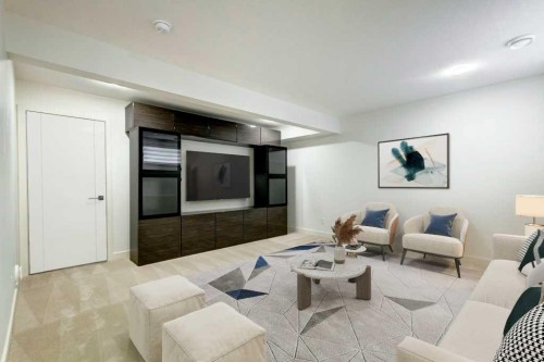 3105-100 Walgrove Court Se, Calgary, AB - Indoor Photo Showing Living Room