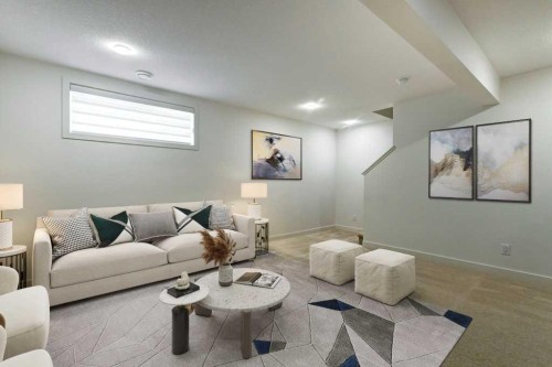 3105-100 Walgrove Court Se, Calgary, AB - Indoor Photo Showing Living Room