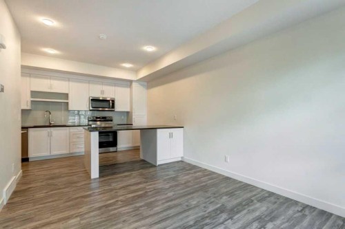 3105-100 Walgrove Court Se, Calgary, AB - Indoor Photo Showing Kitchen With Stainless Steel Kitchen With Upgraded Kitchen