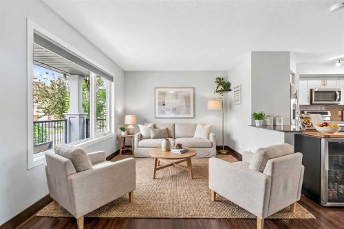 102 Panatella Hill Nw, Calgary, AB - Indoor Photo Showing Living Room