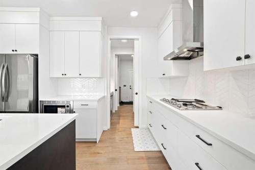 26 Homestead Circle Ne, Calgary, AB - Indoor Photo Showing Kitchen With Upgraded Kitchen