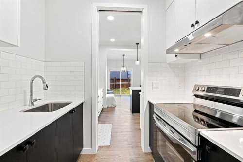 26 Homestead Circle Ne, Calgary, AB - Indoor Photo Showing Kitchen With Upgraded Kitchen
