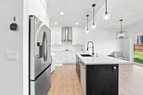 26 Homestead Circle Ne, Calgary, AB - Indoor Photo Showing Kitchen With Upgraded Kitchen