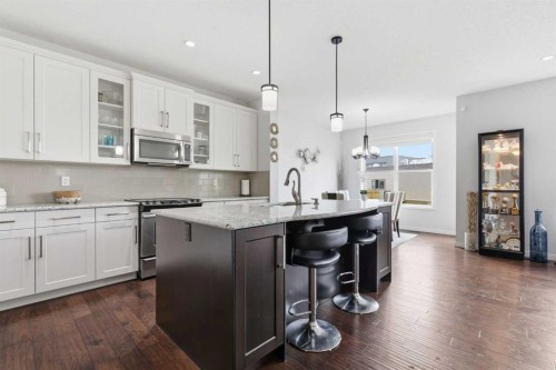 7 Auburn Crest Way Se, Calgary, AB - Indoor Photo Showing Kitchen With Upgraded Kitchen