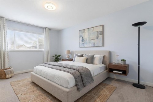 36 Jensen Heights Place Ne, Airdrie, AB - Indoor Photo Showing Bedroom