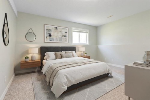 36 Jensen Heights Place Ne, Airdrie, AB - Indoor Photo Showing Bedroom