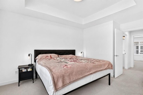 308-135 Belmont Passage Sw, Calgary, AB - Indoor Photo Showing Bedroom