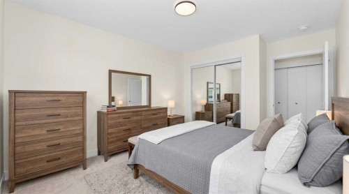 308-135 Belmont Passage Sw, Calgary, AB - Indoor Photo Showing Bedroom