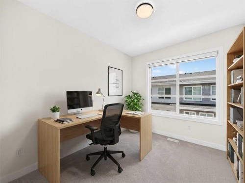 308-135 Belmont Passage Sw, Calgary, AB - Indoor Photo Showing Office