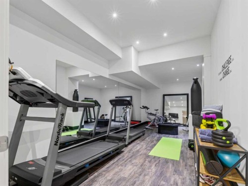 11 Elveden Place Sw, Calgary, AB - Indoor Photo Showing Gym Room