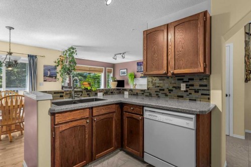 545 Grotto Road, Canmore, AB - Indoor Photo Showing Kitchen With Double Sink