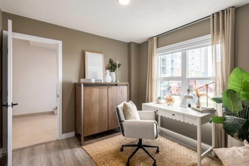 86 Heirloom Passage Se, Calgary, AB - Indoor Photo Showing Office