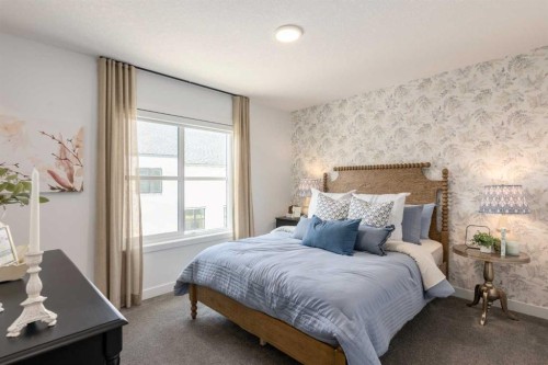 86 Heirloom Passage Se, Calgary, AB - Indoor Photo Showing Bedroom