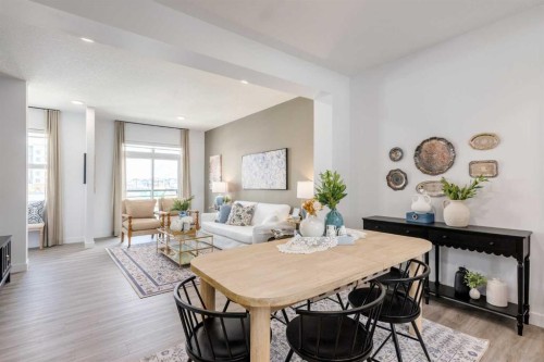 86 Heirloom Passage Se, Calgary, AB - Indoor Photo Showing Dining Room