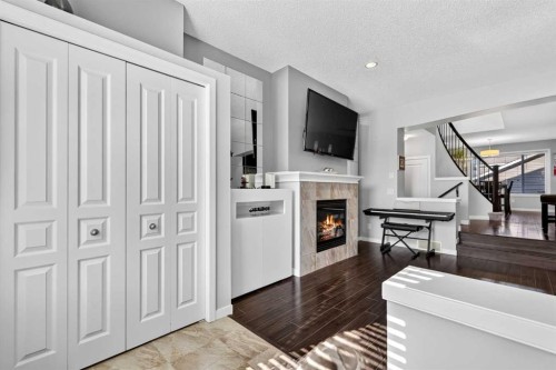 213 Auburn Meadows Way Se, Calgary, AB - Indoor With Fireplace