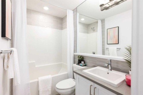 90 Heirloom Passage Se, Calgary, AB - Indoor Photo Showing Bathroom