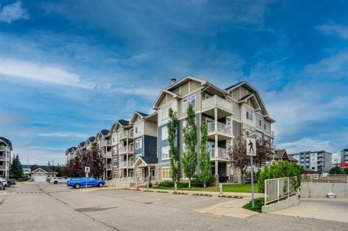 2201-155 Skyview Ranch Way Ne, Calgary, AB - Outdoor With Balcony With Facade