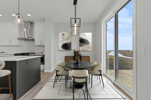 358 Kinniburgh Loop, Chestermere, AB - Indoor Photo Showing Dining Room