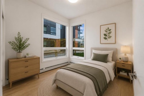 1114-8500 19 Avenue Se, Calgary, AB - Indoor Photo Showing Bedroom