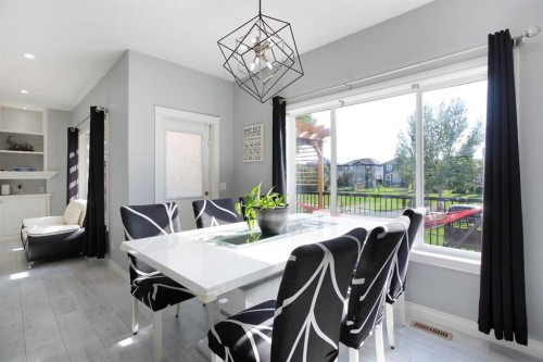 1925 Luxstone Park Sw, Airdrie, AB - Indoor Photo Showing Dining Room