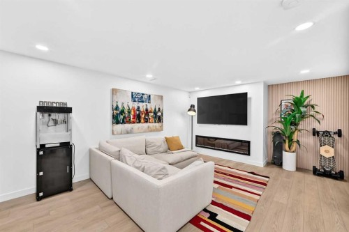10909 Hidden Valley Drive Nw, Calgary, AB - Indoor Photo Showing Other Room With Fireplace