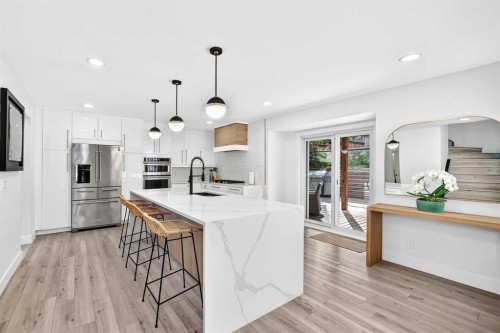 10909 Hidden Valley Drive Nw, Calgary, AB - Indoor Photo Showing Kitchen With Upgraded Kitchen