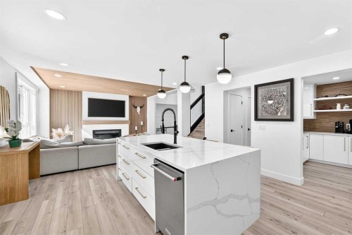 10909 Hidden Valley Drive Nw, Calgary, AB - Indoor Photo Showing Kitchen With Upgraded Kitchen