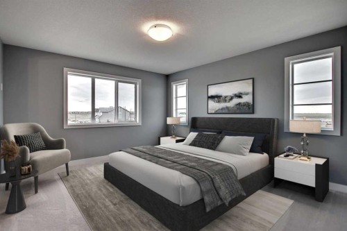 51 Agate Road, Cochrane, AB - Indoor Photo Showing Bedroom