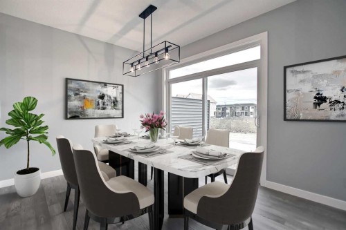 51 Agate Road, Cochrane, AB - Indoor Photo Showing Dining Room