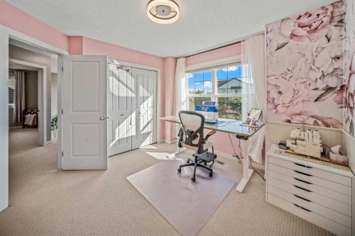 53 Heritage Drive, Cochrane, AB - Indoor Photo Showing Office